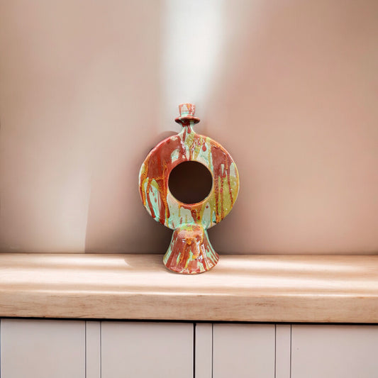 Ochre Cascade Candle Holder