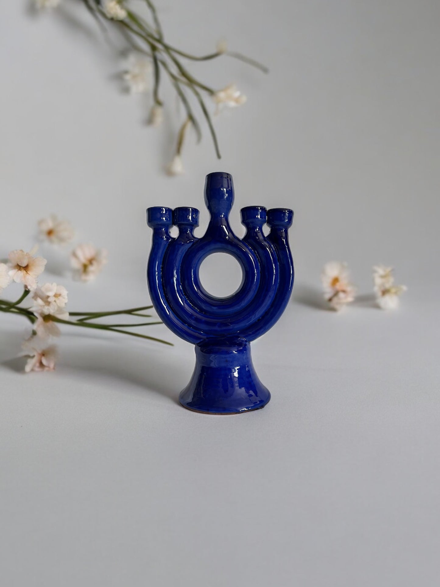Serenity Sapphire Candle Holder