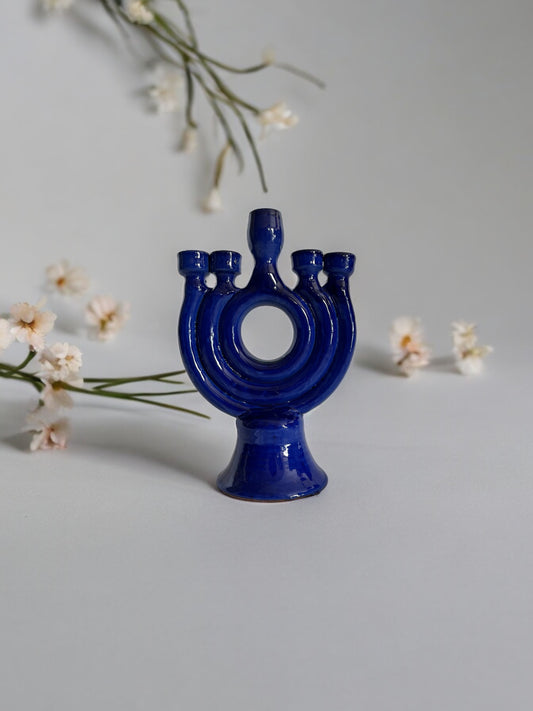 Serenity Sapphire Candle Holder