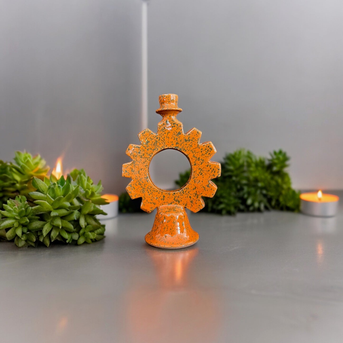 Equinox Gear Candle Holder