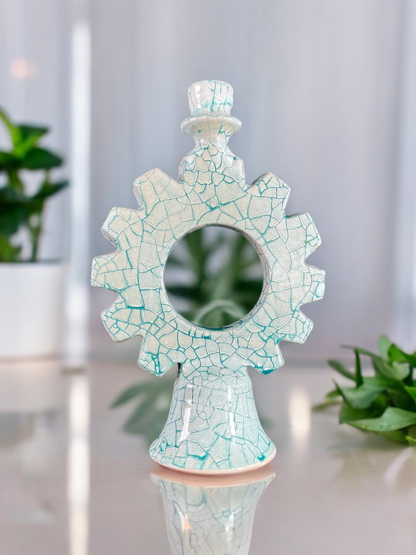 Mechanical Emerald Candle Holder
