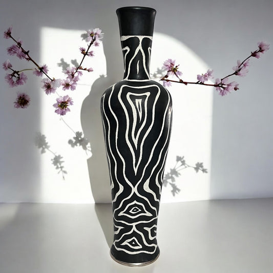 Zebra Poetry Vase